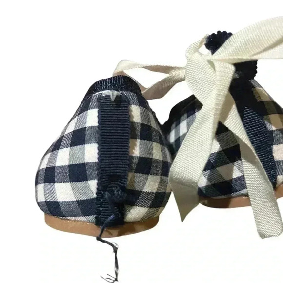 J Crew Crew Cuts Kids Gingham Shoes size 1 - Picture 4 of 9